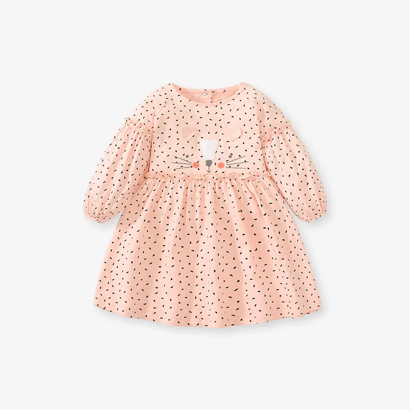 New Autumn Long-sleeved Girls\' Princess Dress, Cotton Casual Children\'s Dress for Girl