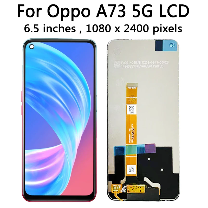Wysokiej jakości wyświetlacz LCD 6.5 cala z ekranem dotykowym do Oppo A73 5G CPH2161, zamiennik wyświetlacza LCD z digitizerem do Oppo A73 5G. — zdjęcie produktu 3