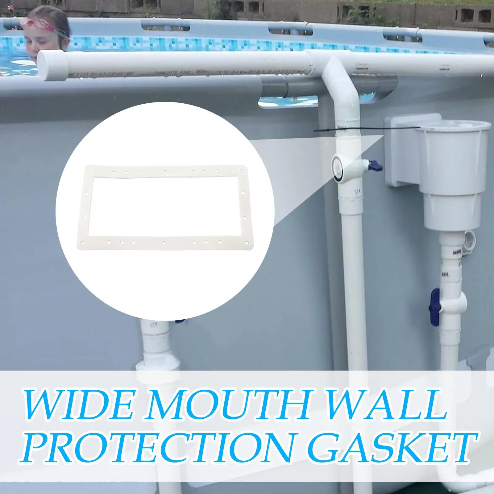 

Pool Skimmer Gaskets and Seals Ground Pool Wide Mouth Gaskets Swimming Accessories Rectangular Pad Butterfly Faceplate Tool