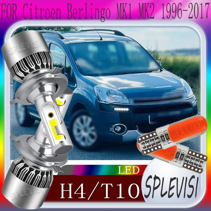 

High Brightness Long Lifespan Waterproof H4 LED headlight FOR Citroen Berlingo MK1 MK2 1996 1997 1998 1999 2000 2001 2002-2017