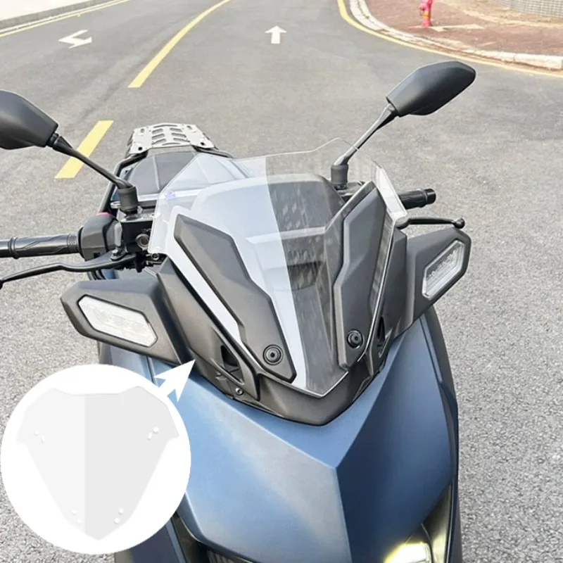 Motorcycle Windshield Extension Spoiler Clips Windshield Heightened Windscreen Accessories FOR YAMAHA XMAX300 2023