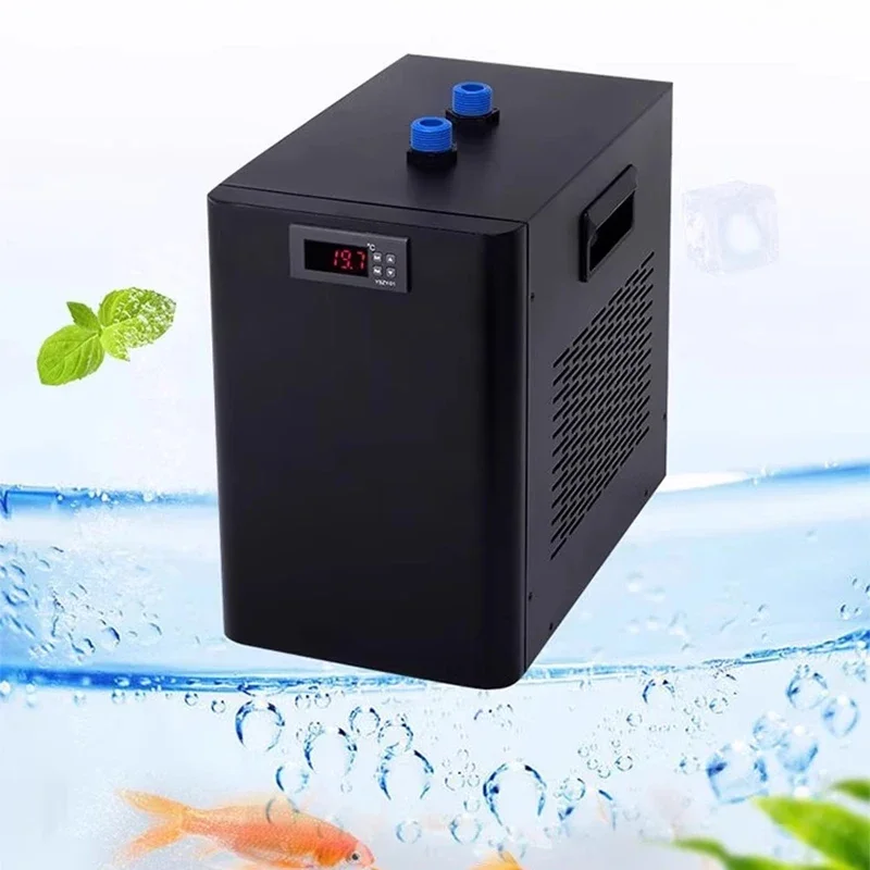 Refroidisseur d'aquarium 500L 132Gal 1/2 refroidisseur d'eau pour système hydroponique bain de glace usage domestique Axolotl poisson corail crevettes avec pompe