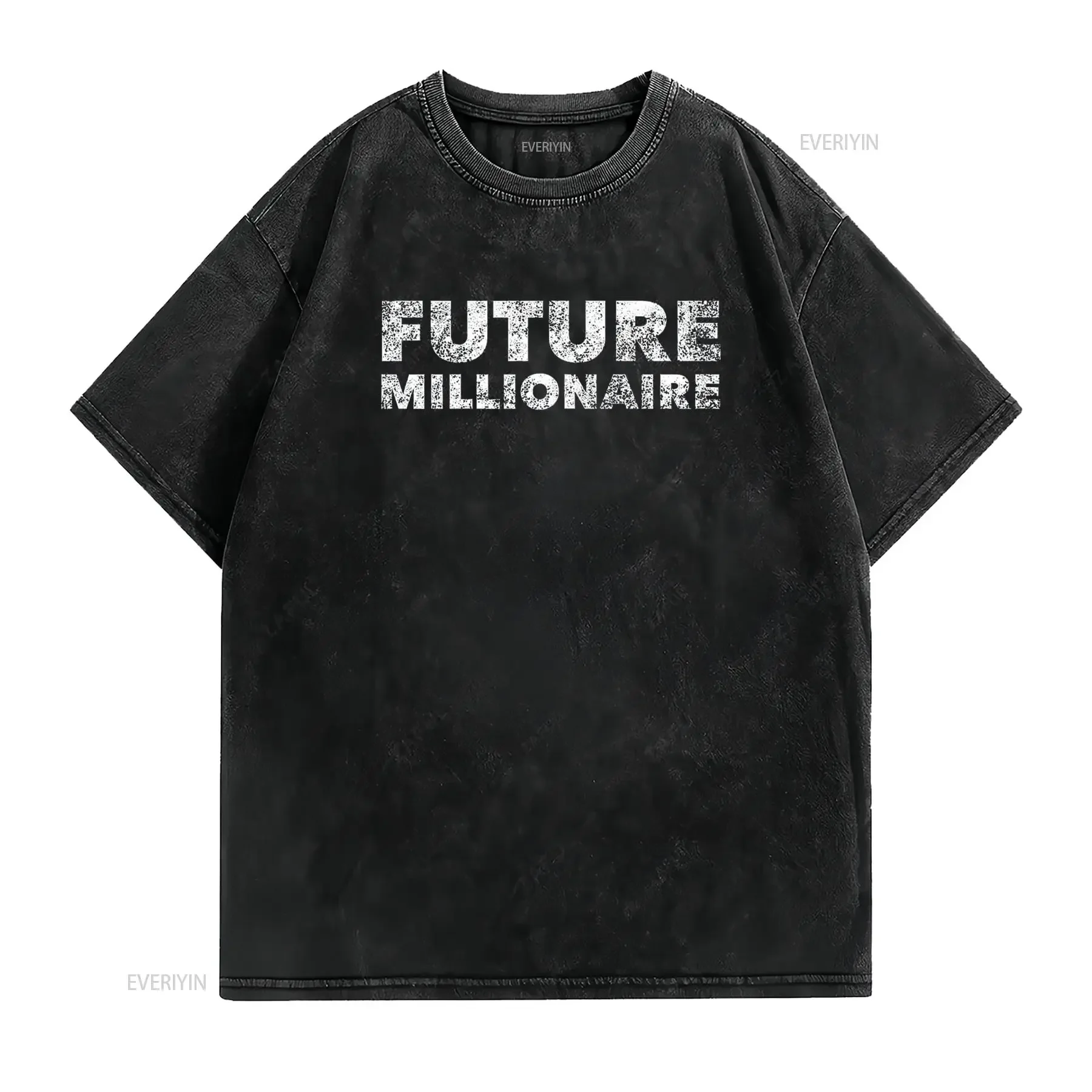 Future Millionaire Entrepreneur Business Owner Athlete T Shirt vintage Washed Versatile graphic Slightly Casual Soft