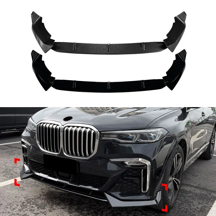 

Car Front Spoiler Diffuser for BMW X7 Series G07 Pre-Facelift M Sport 2019-2022 Car Front Bumper Lip Splitter Body Kits Tuning