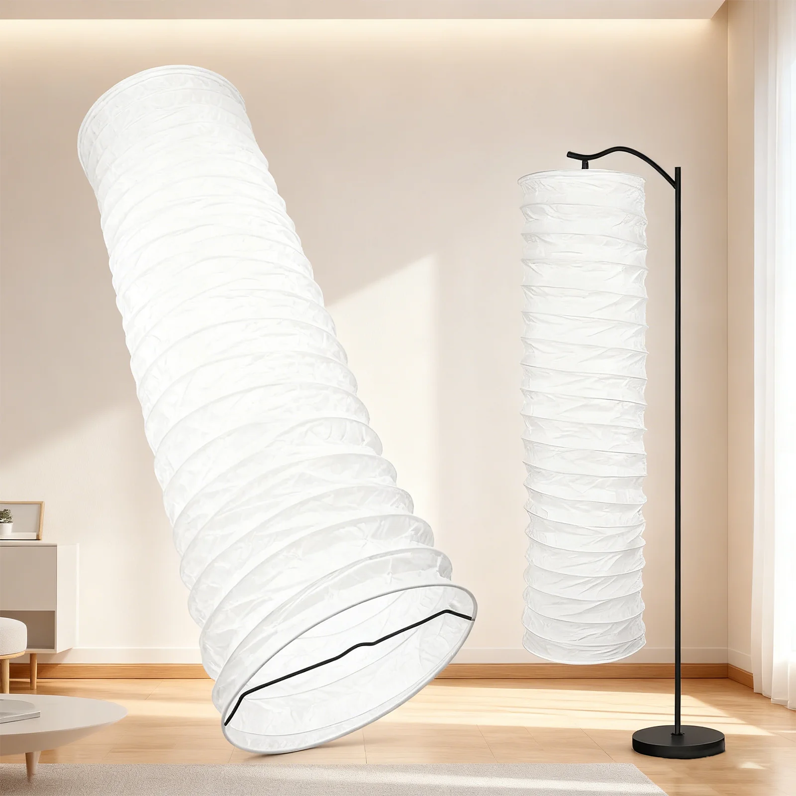 

Paper Lamp Shade, Floor Lamp Shade, Rice Paper Lampshade, Floor Light Cover Replacement for Living Room Home Hotel Bedside Desk