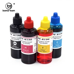 100ML*4Colors High-quality Dye Ink Refill For Epson XP-3100 3105 4100 4101 2100 2101 4105 WF2810 2830 2831 2850 WF-2860 Printers