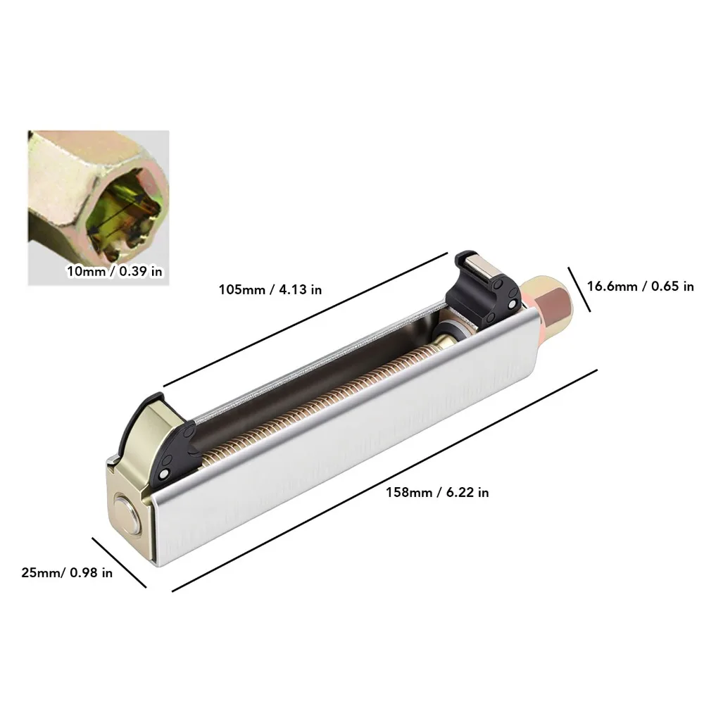 2PCS Carbon Steel Motorcycle Shock Spring Compressor 3/8in Interface Adjustable Shock Spring Compression Tool Universal