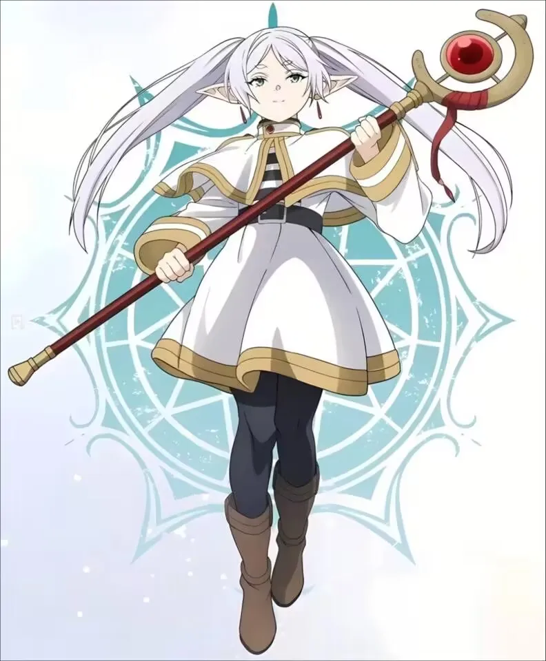 28cm Frieren: Beyond Journey's End Anime Figure Limit Frieren Action  Twistable Shape Abstract Model