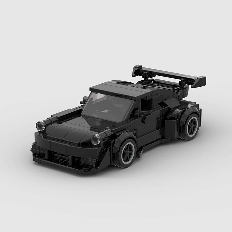 Techniczny Czarny Samochód Sportowy Wyścigowy Miejski Pojazd Wyścigowy Moc Klocki Konstrukcyjne Supercar Zabawki Edukacyjne Dla Dzieci Prezent