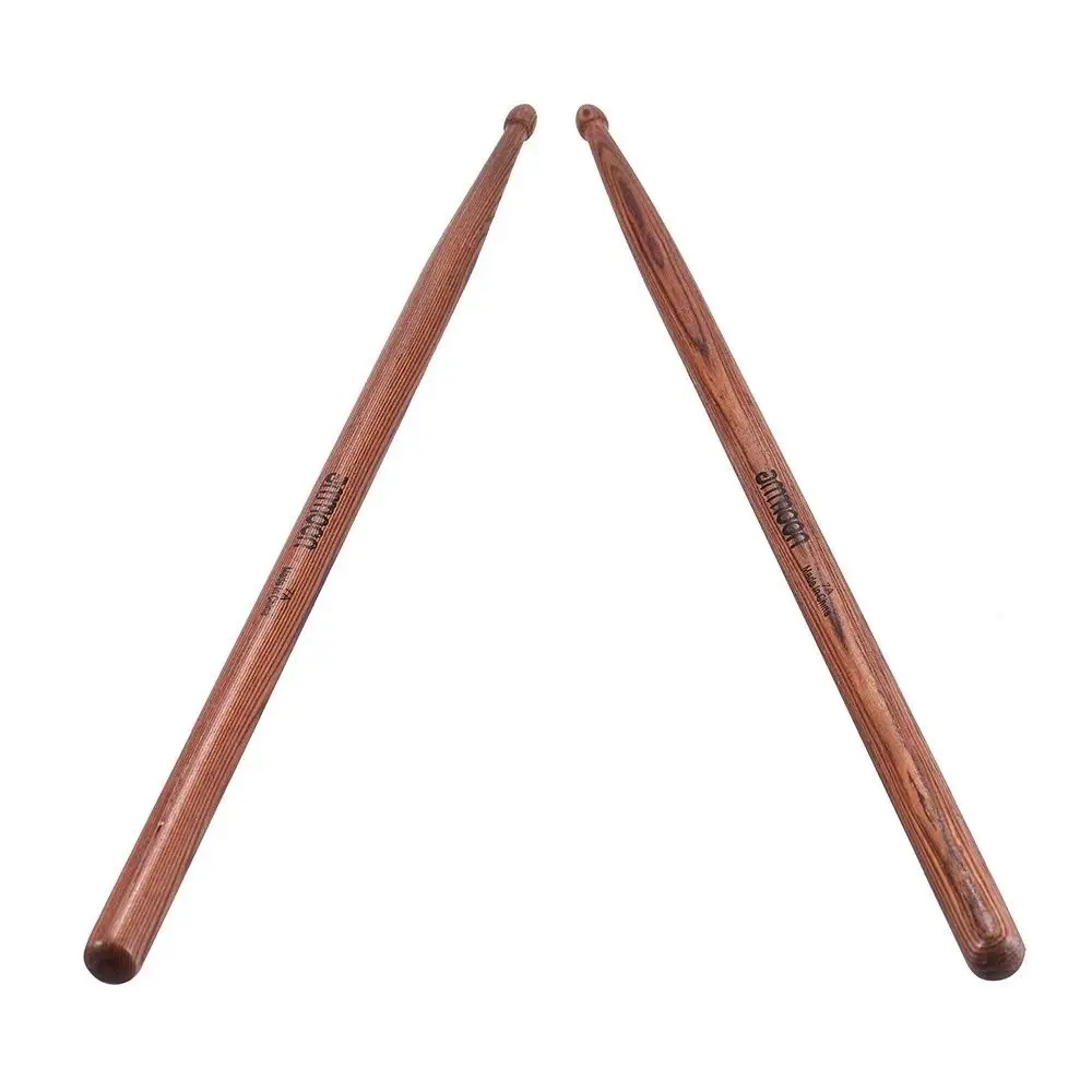 1Pair 5A/7A Wooden Drum Sticks Teardrop-shaped Tips Durable Rosewood Drumsticks Anti-Skid Light