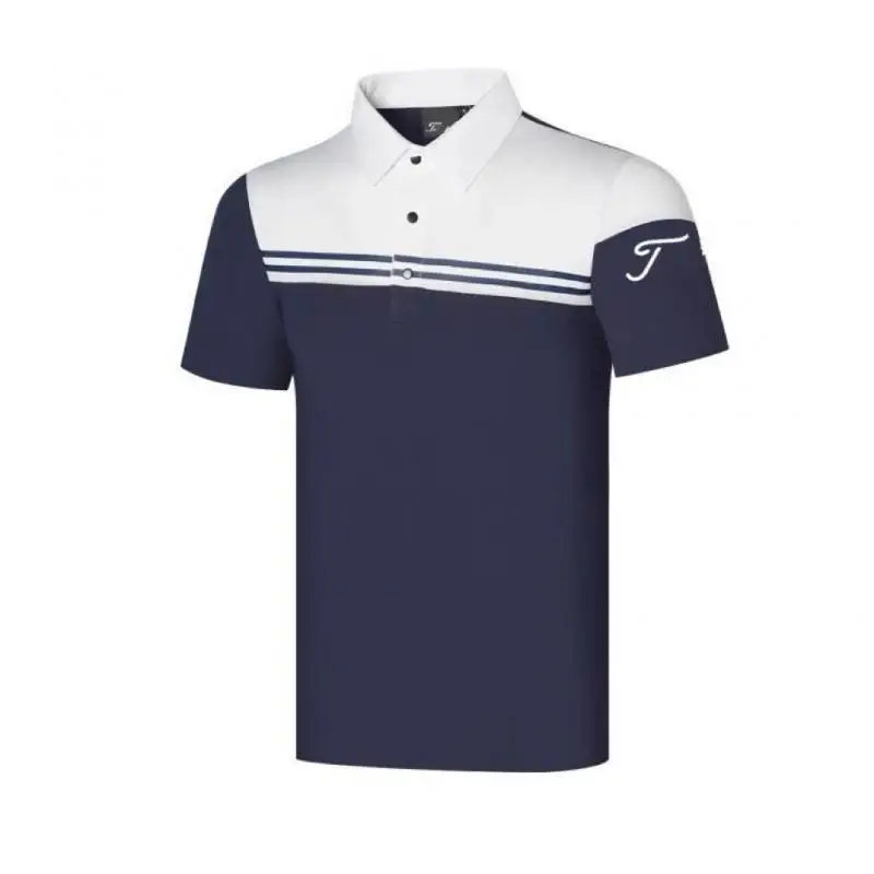 Men's Golf Clothing New Collar Cool Short Sleeve Golf Polo Shirt Man Simple Brand Golf T-shirt