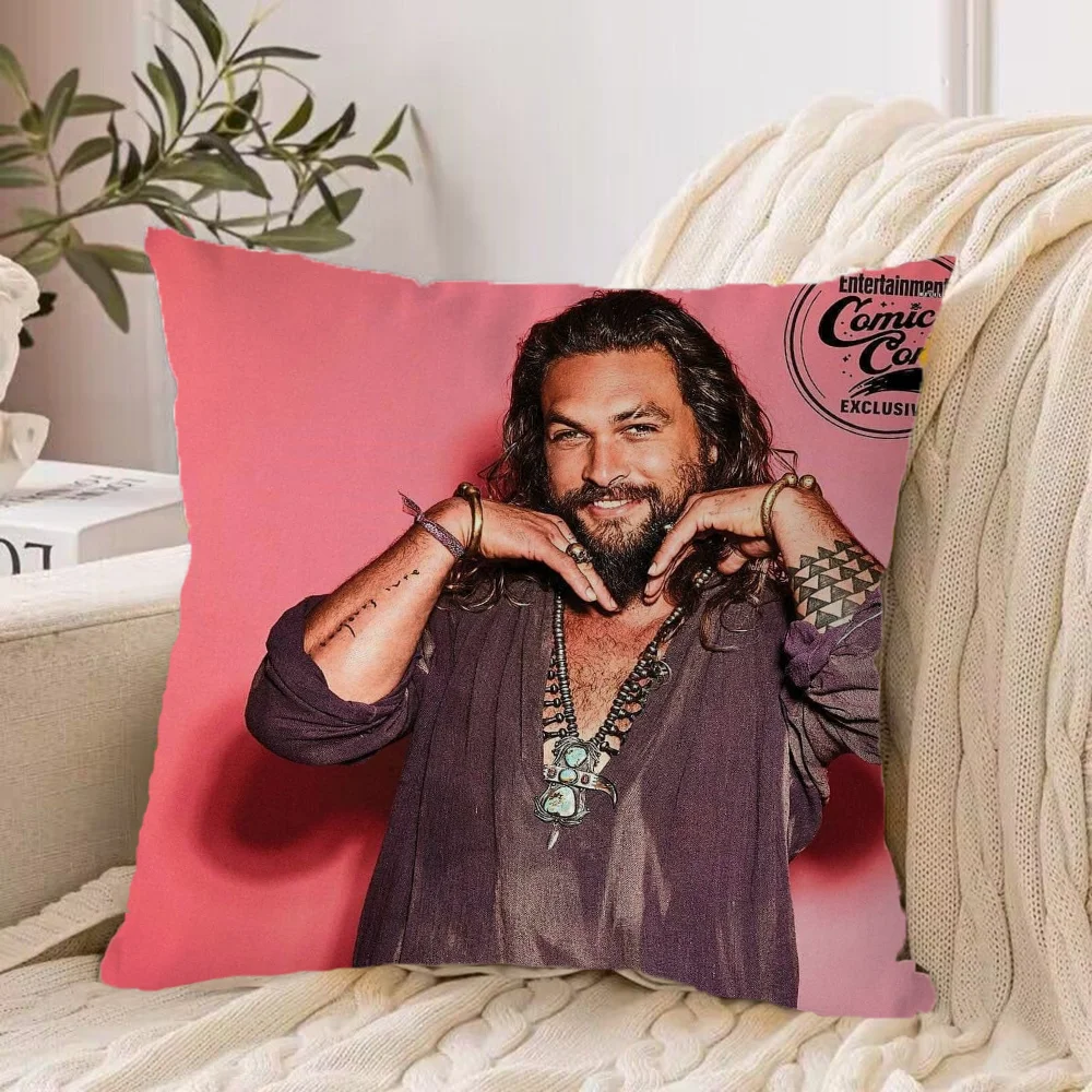 Jason Momoa Decorative Cushions for Sofa Cushion Covers Home Pillow Cover Sleeping Pillows 45x45 50x50 40*40 Pillowcase Textile