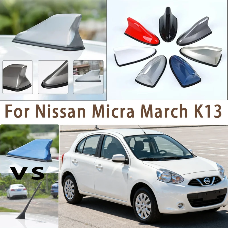 

Антенна-«акулий плавник» для Nissan Micra March K13, устанавливаемая на крышу автомобиля, с усилителем сигнала AM/FM для автосигнала