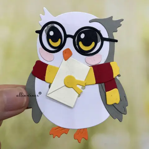 Owl Envelope Book Metal Cutting Dies Stencils For DIY Scrapbooking Decorative Embossing Handcraft Die Cutting Template