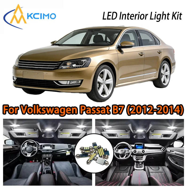 

KCIMO For Volkswagen Passat B7 (2012-2014) Premium LED Interior Kit - 2 Colors , Quick Installation, Long-Lasting