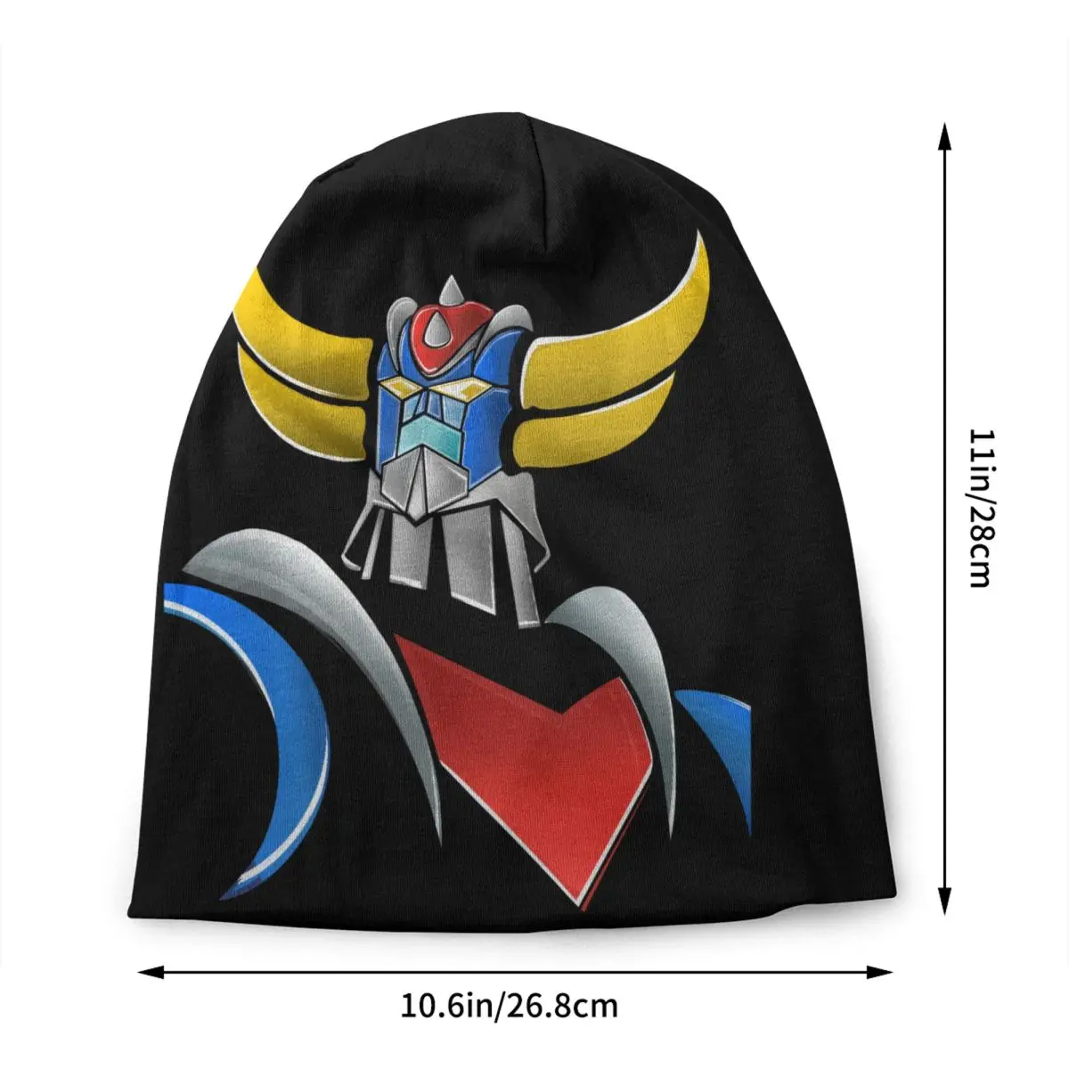 Goldorak Grendizer Skullies Beanies Caps For Men Women Street Winter Warm Knitted Hat Adult Anime UFO Robot Goldrake Bonnet Hats
