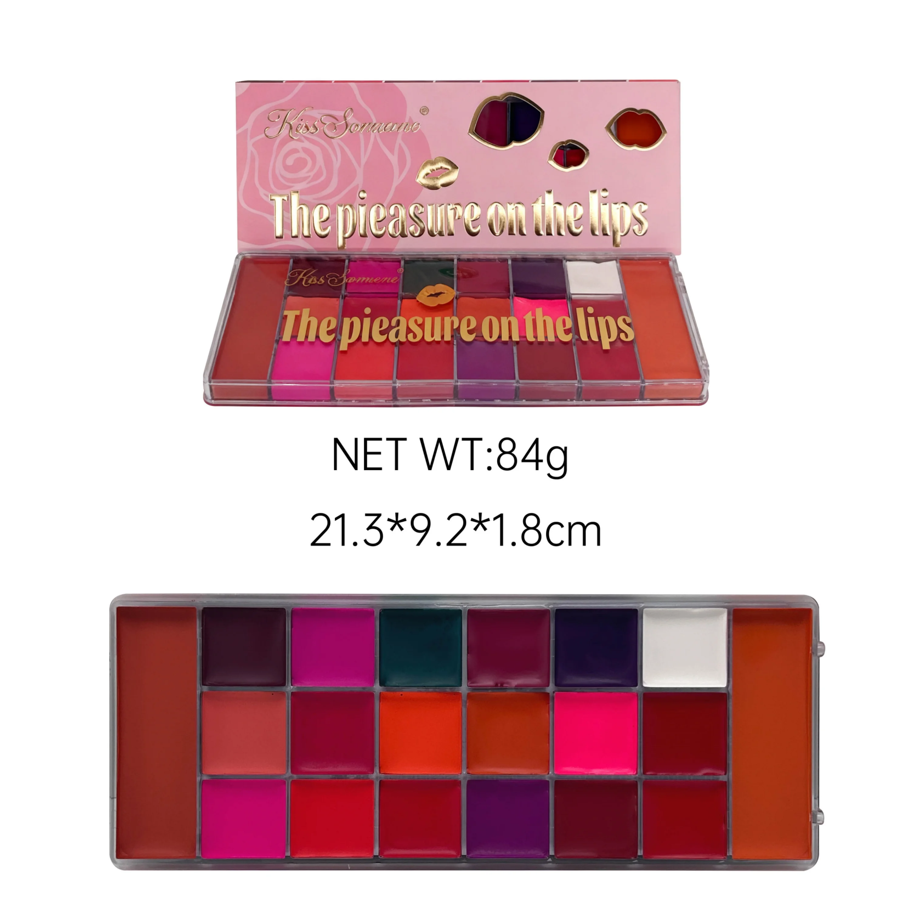 ลิปสติก 20 สี กันน้ำ กันเหงื่อ บลัชออนแบบฝุ่น ออลอินวัน แต่งหน้า แมทท์ แต่งปาก สีแดง ลิปกลอส