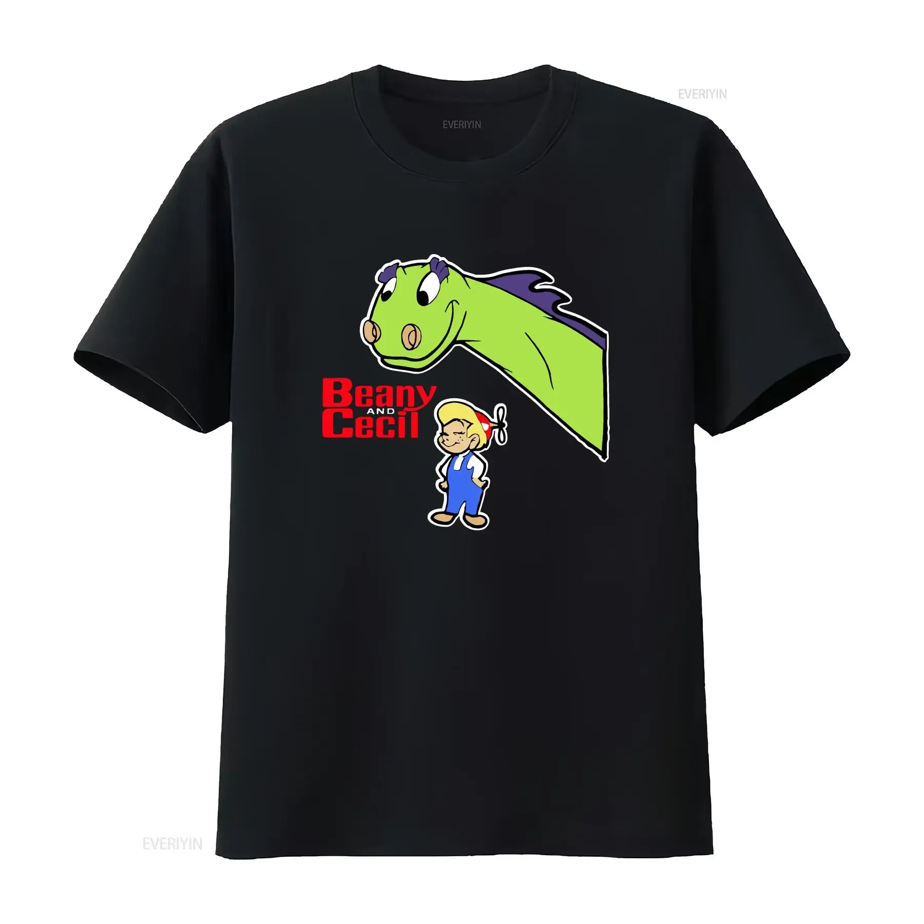 Beany and Cecil T shirt vintage Washed Soft Breathable Top For Everyday Wear Stylish Casual Versatile fashion Slightly