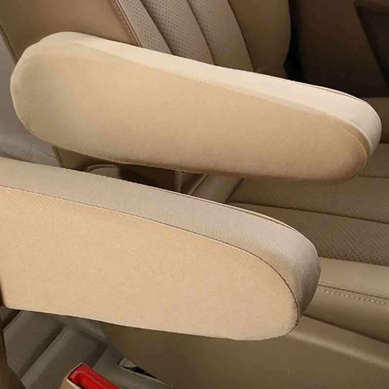 2/1Pcs Universal Car Elasticity Cloth Fabric Armrest Cover Car Centre Console Front Seats Armrest Protector Auto Accessories