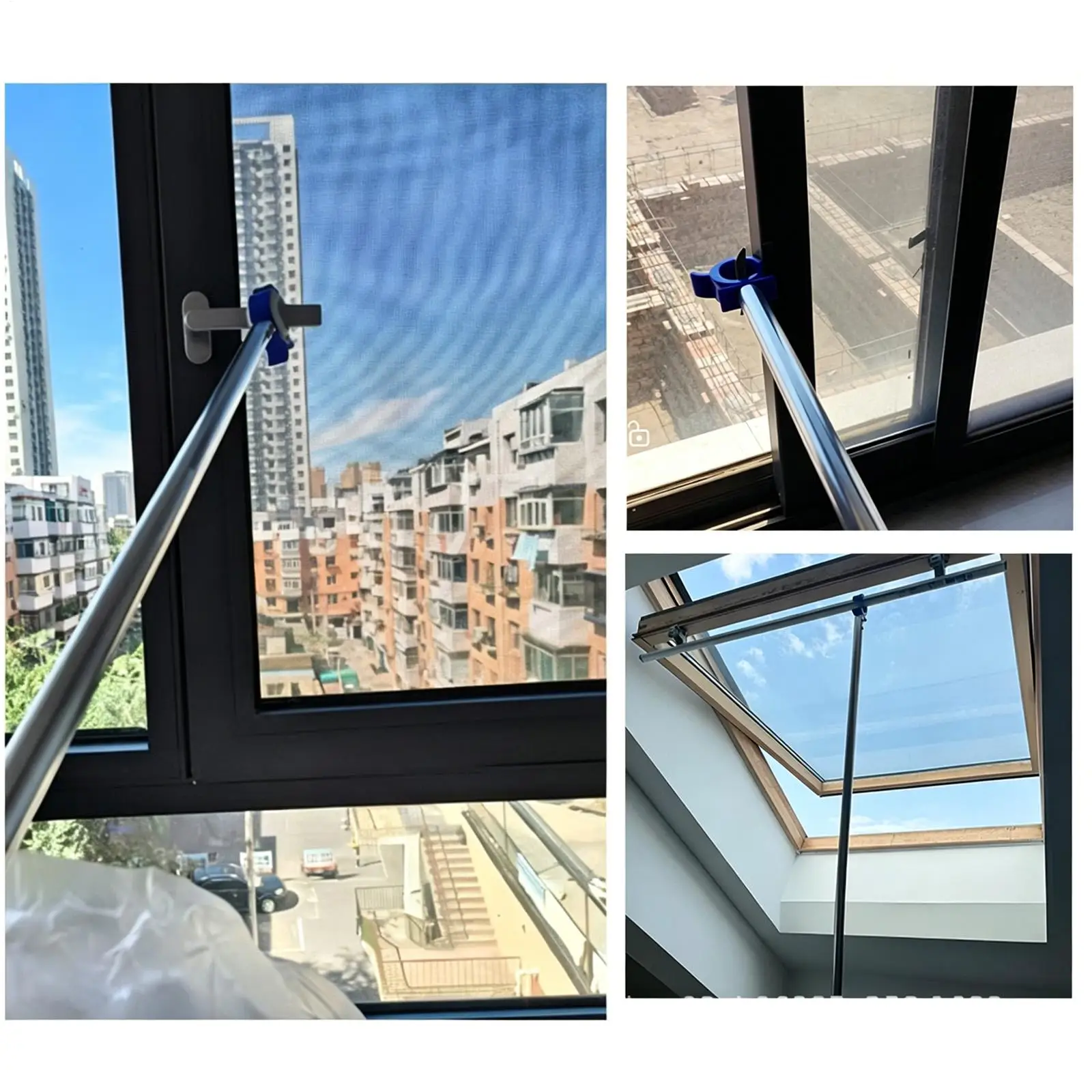 Window Opener Pole Telescopic Blinds Opening Stick High Window Opener Rod For Kitchen Bedroom School Apartment Dormitory Living