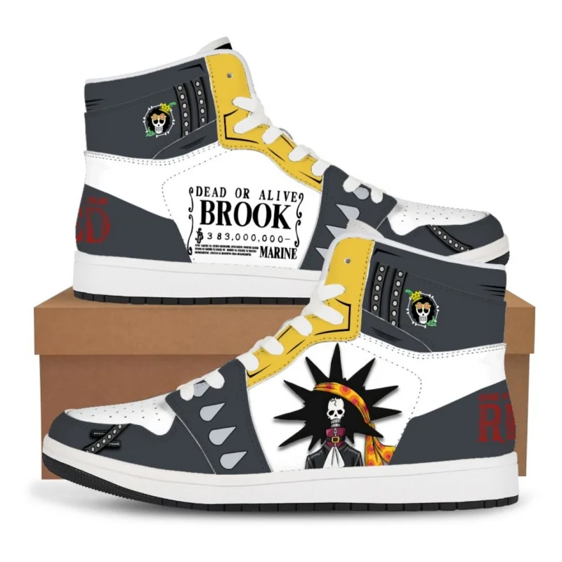 Bandai One Piece Anime Luffy Zoro Kaidou High-Tops Sneakers Freizeitschuhe Basketballschuhe Druck Bequeme flache Schuhe Geburtstagsgeschenk 5