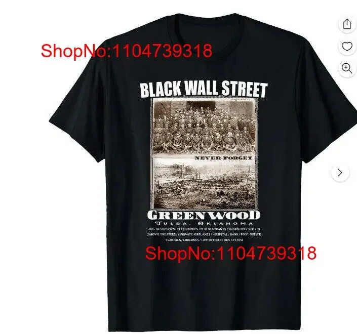

Black Wall Street Vintage History T Shirt vintage Washed homme graphic Unisex Casual fashion Comfortable streetwear Stylish
