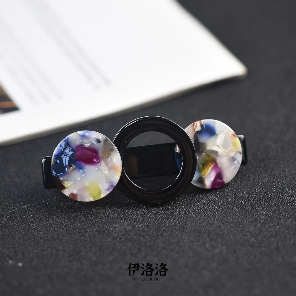 Women Headwear Small Size Girl Hairwear Cute Hair Clip Vintage Hair Barrette Acetate Fashion Hair Accessories For Women