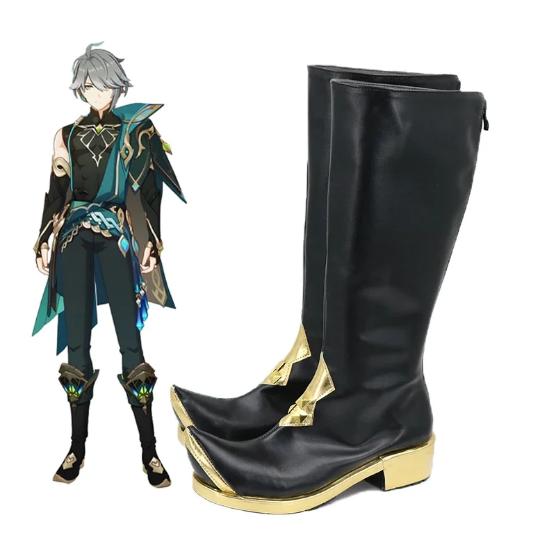 

Genshin Impact Alhaitham alhayam Cosplay Shoes Boots Game Anime Party Halloween Chritmas Costume Props Women Men Long Boots