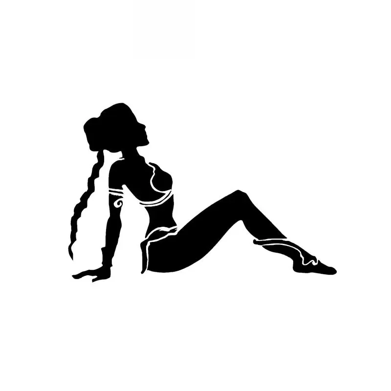

Car Stickers for Relaxing Foreign Girls Design Car Decoration Accessories PVC Stickers Waterproof Black/white, 15cm*10cm