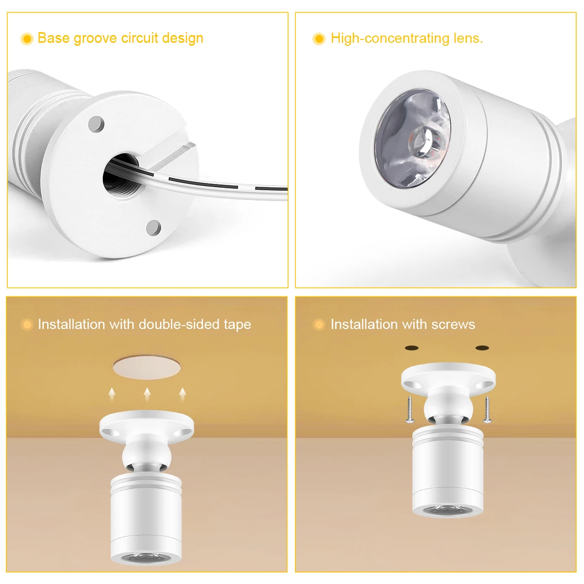 دوبونت واجهة أضواء LED صغيرة النازل DC12V 3 واط مقشر سبائك الألومنيوم لعرض الممر الدرج شرفة غرفة عرض #4