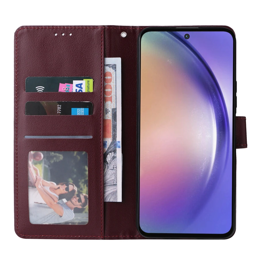 Wallet Card Stand Magnetic Flip Leather Case For Samsung Galaxy A05s A12 A13 A14 A15 A24 A32 A33 A34 A35 A51 A52 A53 A54 A55 A71