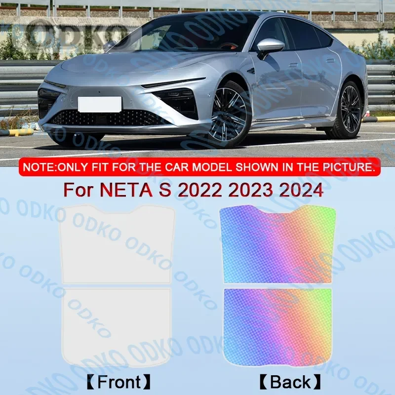 

Подходит для NETA S 2022 2023 2024, автомобильный люк на крыше, слепая затеняющая крышка, цветной ледяной кристалл, автомобильный солнцезащитный козырек на крыше, аксессуар