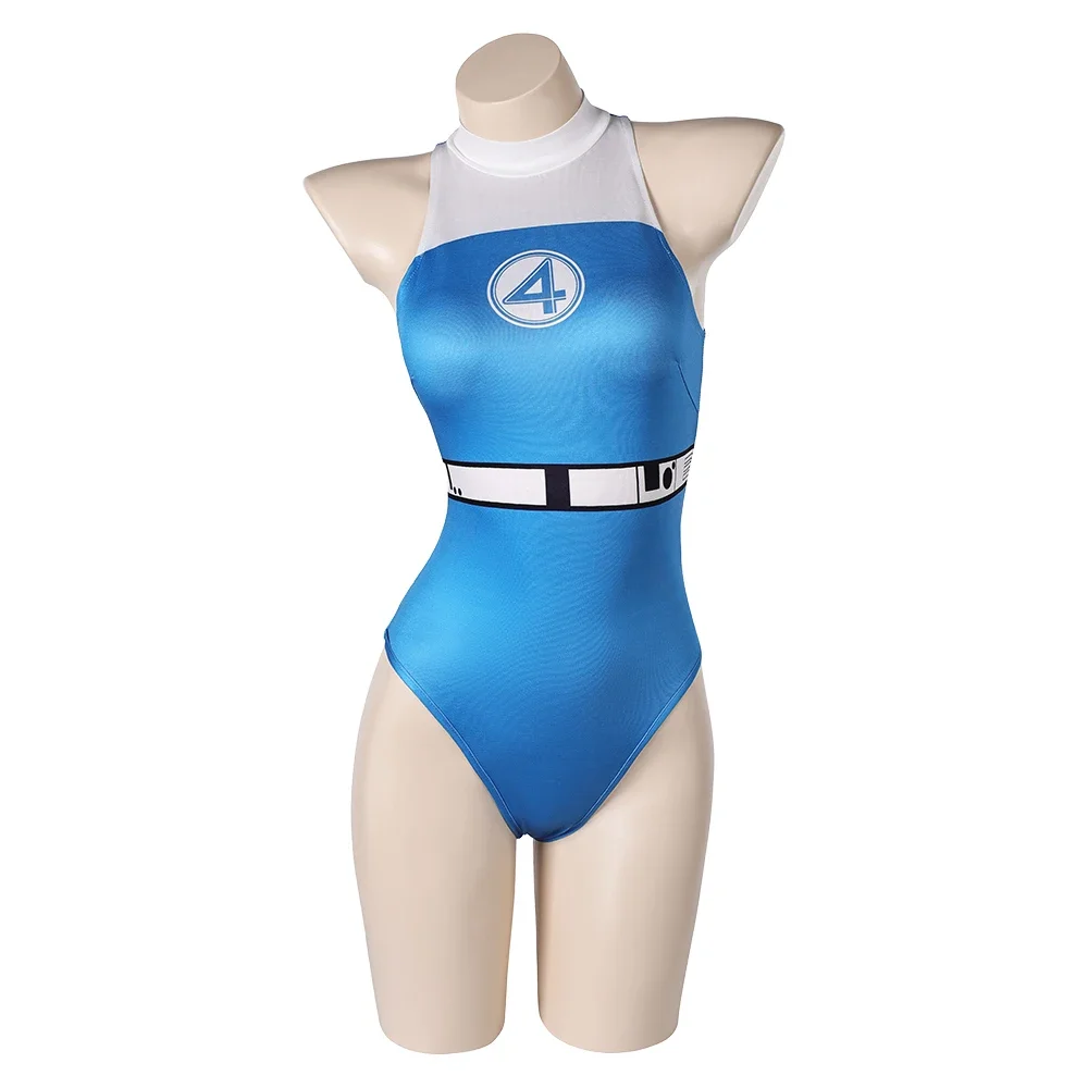 Invisible Woman Susan Storm Cosplay Swimsuit First Steps Costume Jumsuit Outfits 2025 Hot Sale