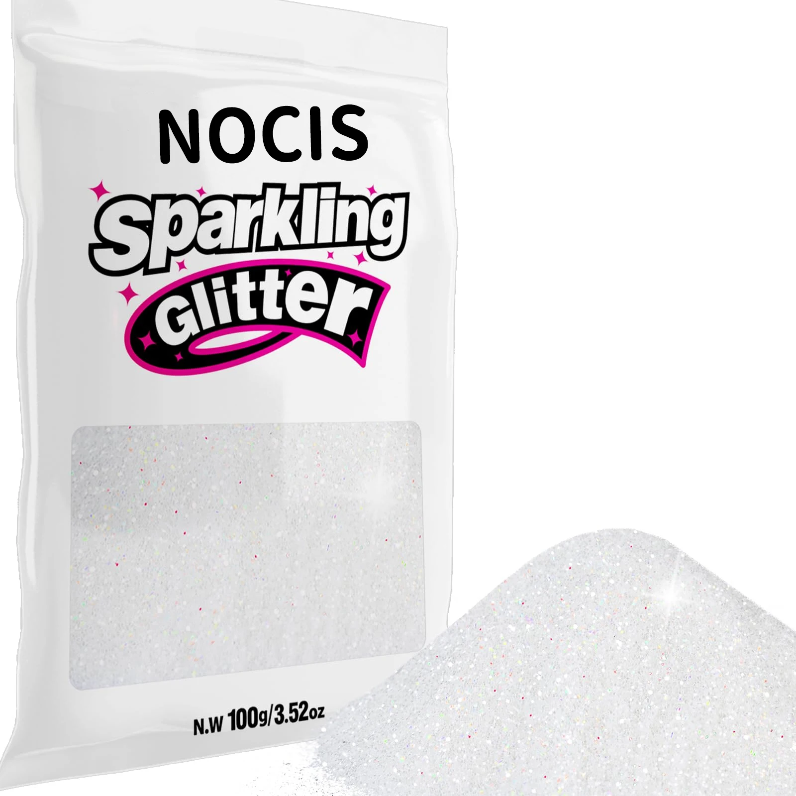 

NOCIS Glitter, 100 г/,5 унции голографический тонкий блеск для поделок, смолы, цветы, ювелирные украшения своими руками для вечеринок