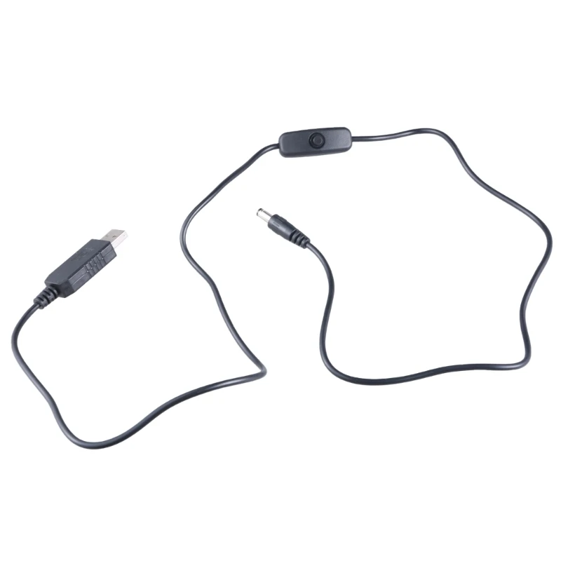 573A USB5V إلى DC5521 12 فولت تصعيد الحبل الفولتية محولات سلك محولات الطاقة كابل