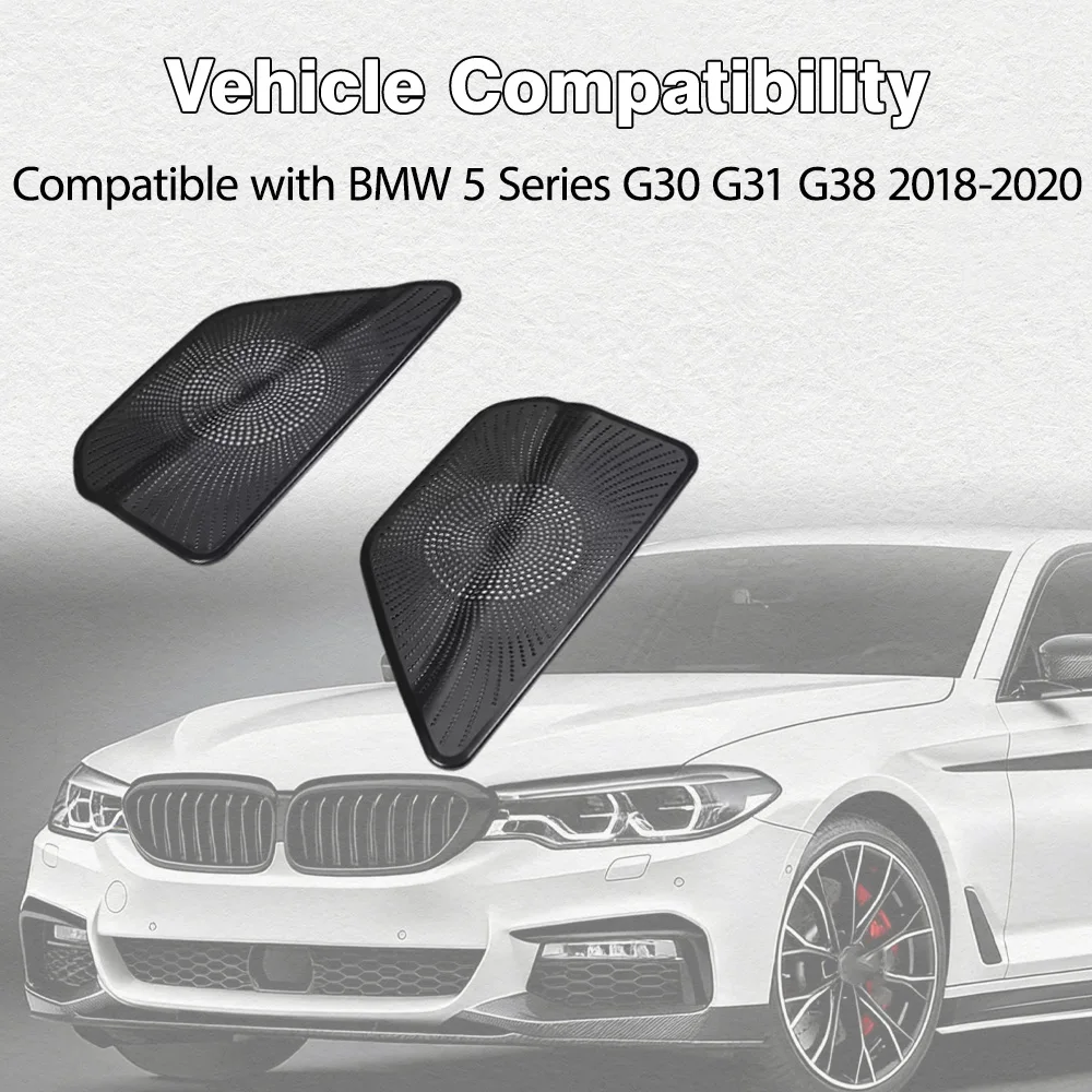 

2Pcs Car Intake Opening Under Seat Air Condition Outlet Vent Dust Cover Trim for BMW 5 Series G30 G31 G38 2018 2019 2020