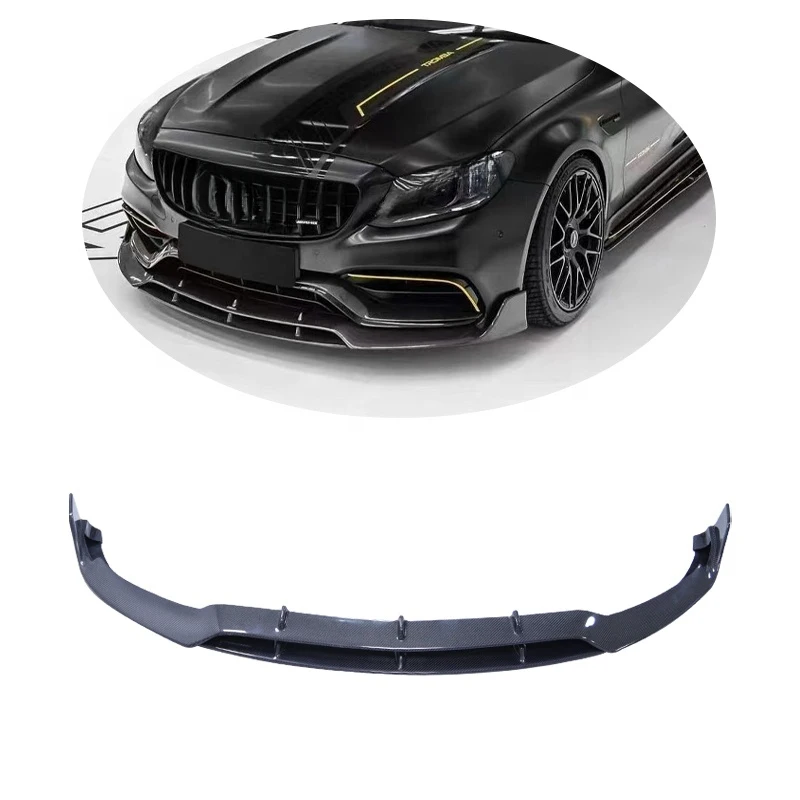 

Carbon Fiber Front Bumper Lip for C-Class C205 W205 C63 Coupe&Sedan 2D 2015-2021