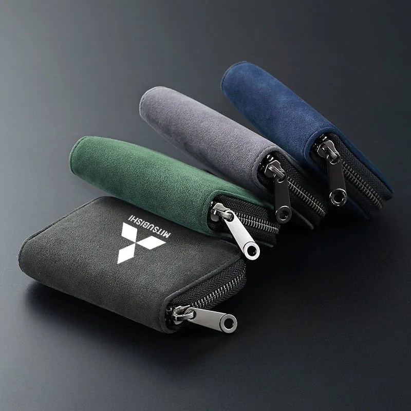 Portefeuille de voiture, sac de loisirs, pochette pour cartes et clés, porte-monnaie pour Mitsubishi Outlander Eclipse Cross Pajero Lancer Evolution RALLIART