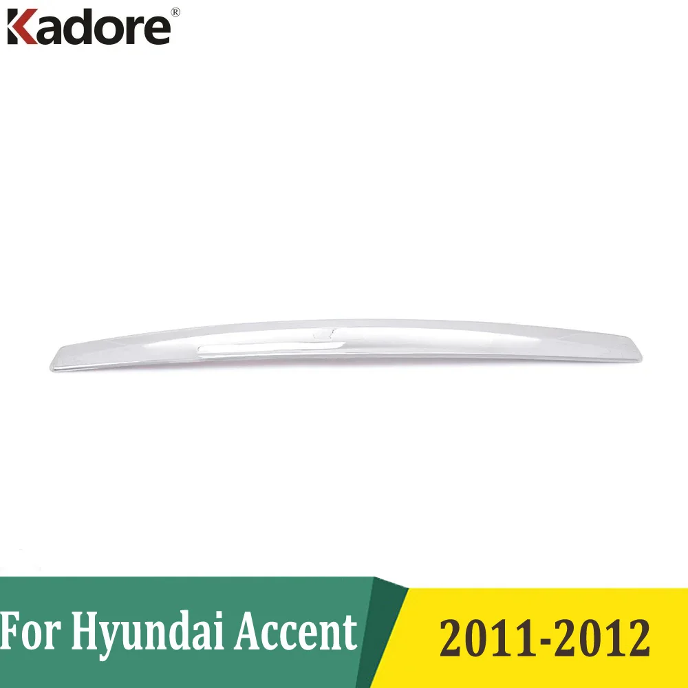 Chrome For Hyundai Accent 2011 2012 Sedan Rear Trunk Lid Cover Trim Tail Gate Protector Decoration Car Styling