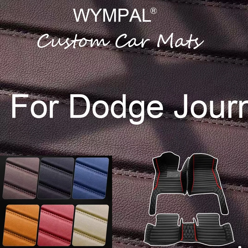 Tapetes de carro de luxo para Dodge Journey Fiat Freemont 2011 2012 ~ 2019 7 assentos à prova d'água Tapetes Para Automovil acessórios de carro