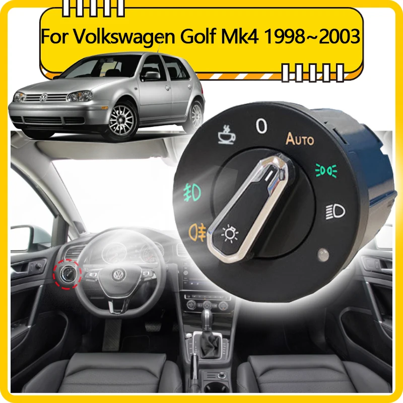 

For Volkswagen VW Golf 4 Mk4 Golf4 Town 1J 1998~2003 Headlight Automatic Switch Car Accessories Auto Light Upgrade Modificati