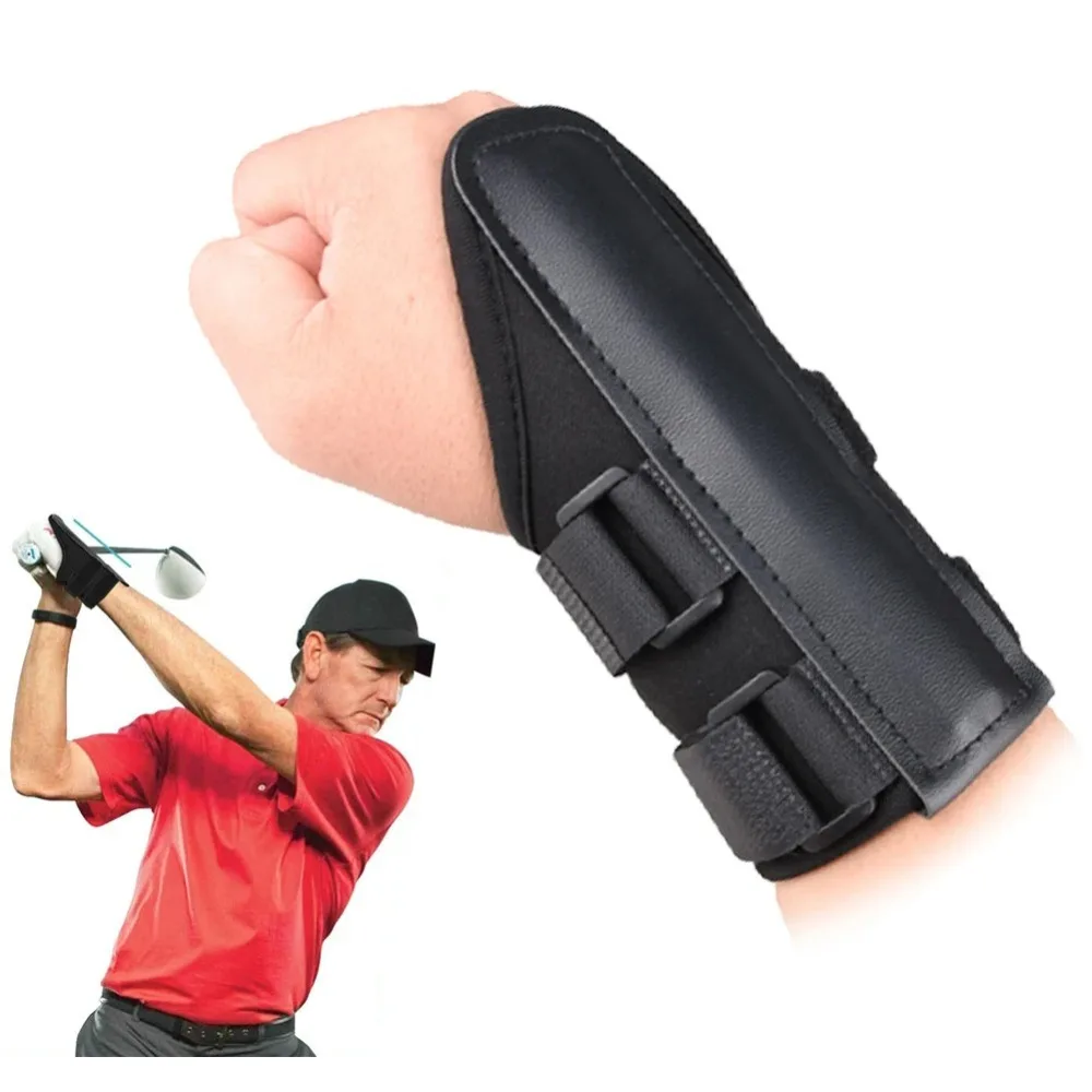 Golf Swing Aids Pro Power Band Wrist Brace Smooth and Connect-Easy Correct Training Swing Gesture Alignment Practice Tool..