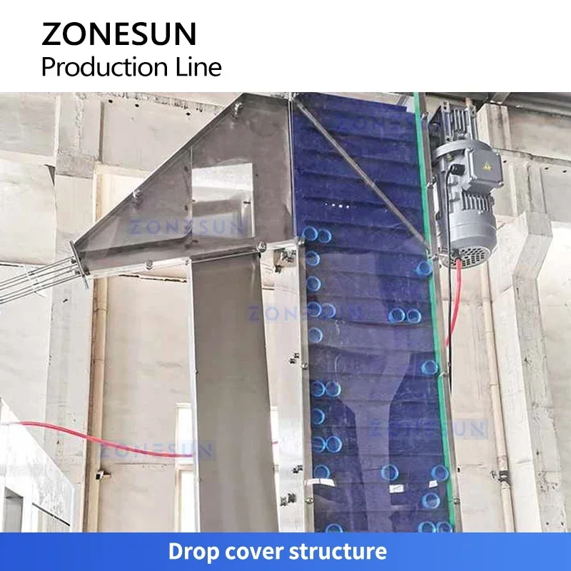 Zonesun ZS-XFCL12 آلة تعبئة وتغطية الزجاجات الزجاجية عالية السرعة آلة قطعة واحدة
