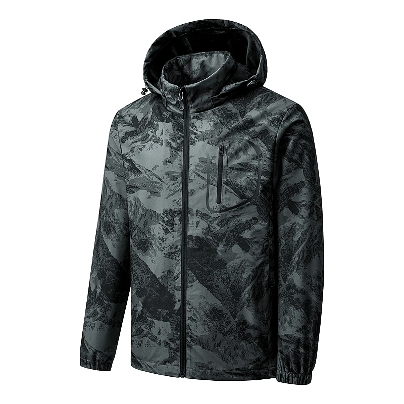 

Осенне-зимний штурмовой костюм с капюшоном, мужские уличные однотонные парки, ветрозащитная и водонепроницаемая альпинистская рабочая одежда, куртка