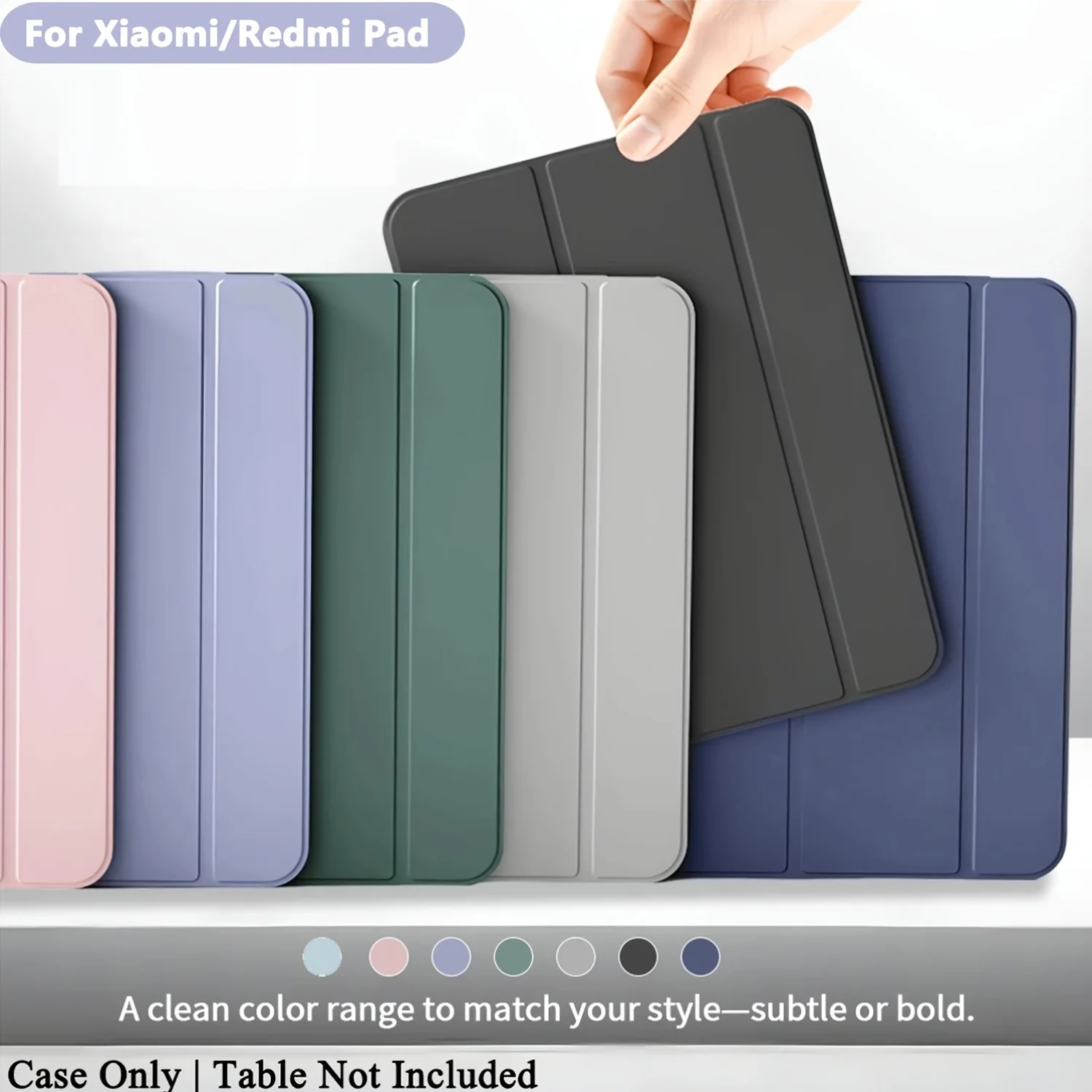 Case for Xiaomi Pad 8/8por  Pad 7/7 Pro 11inch PU Leather Soft Silicon Back Cover Folding Stand Magnetic Auto Sleep / Wake