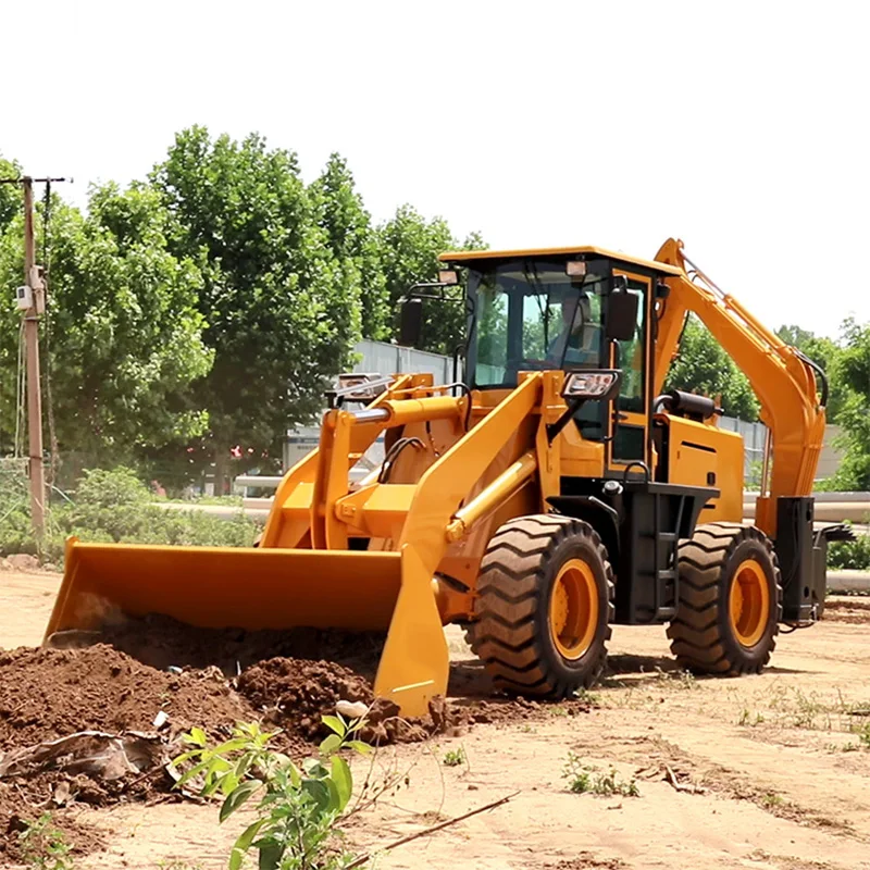 Brand New Two-End Heavy Duty Backhoe Loader with Strong Capacity Easy Operation Free Drive Cheap Sale