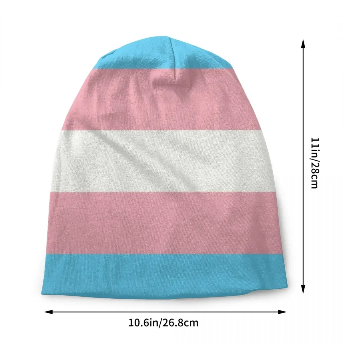 LGBT Transgender Pride Flag Skullies Beanies Caps Winter Warm Knit Hat Men Women Fashion Adult Bonnet Hats Outdoor Ski Cap