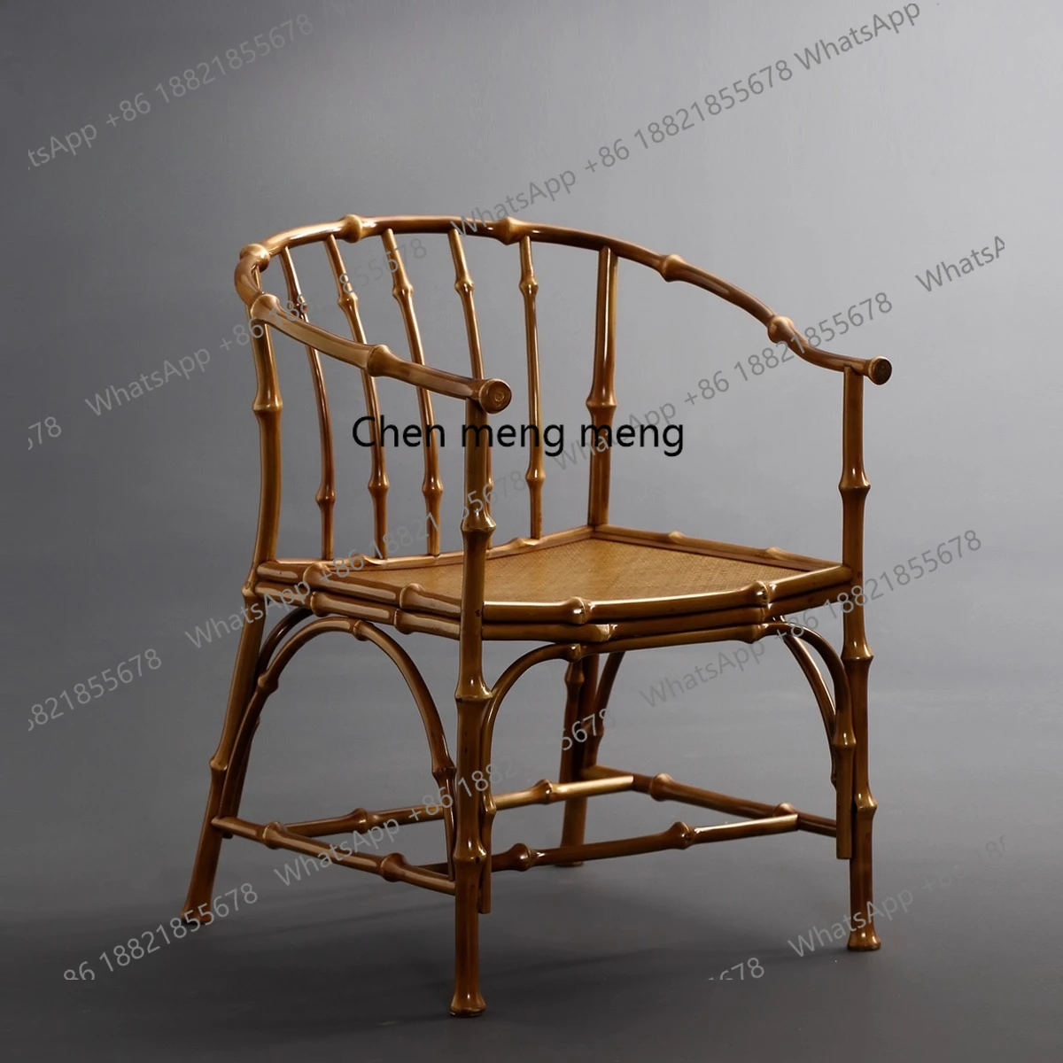 

Ming-style bamboo ring armrest surrounding chair backrest tea chair master chair tea room