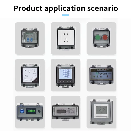 Imagen 2 del producto Cubierta protectora transparente para ventana IP67, resistente al agua, disyuntor, caja de interruptores, protección, cubierta de Panel de caja de conexiones eléctrica