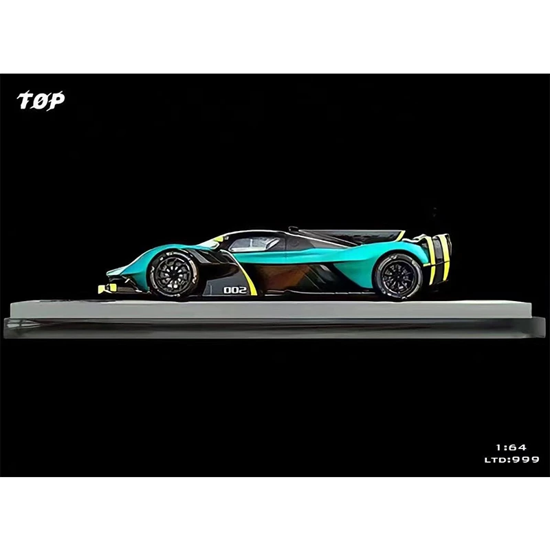 TOP 1:64 Valkyrie AMR Pro Green Diecast Diorama Car Model Collection Miniature Toys